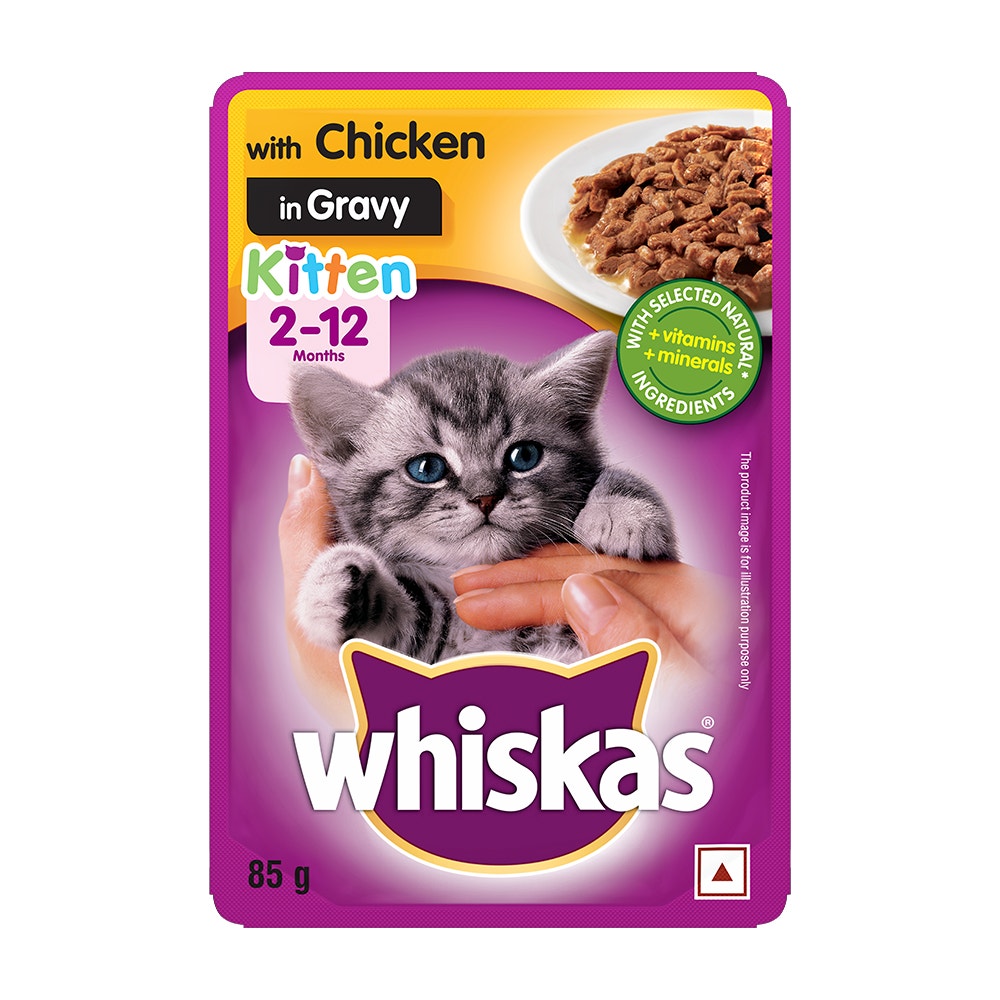Whiskas Whiskas® Kitten Wet Food, Chicken in Gravy Pouch