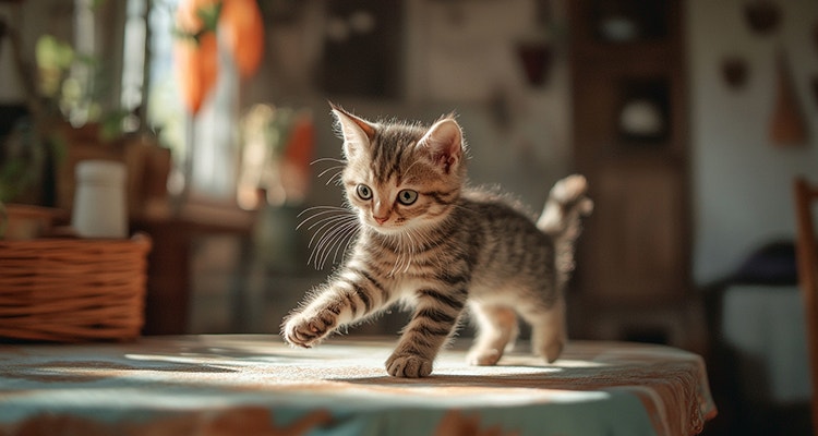 What are common household hazards for kittens?