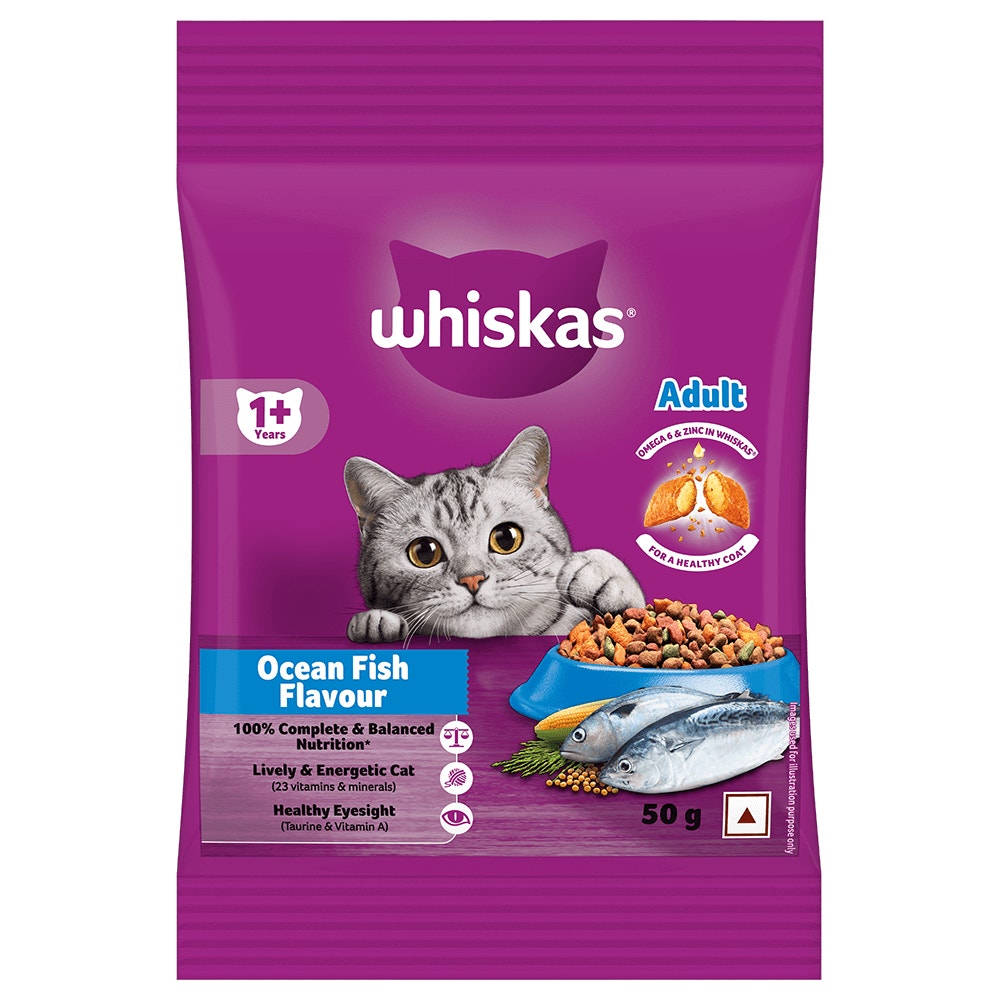 WHISKAS® Adult Dry Food, Ocean Fish - 1
